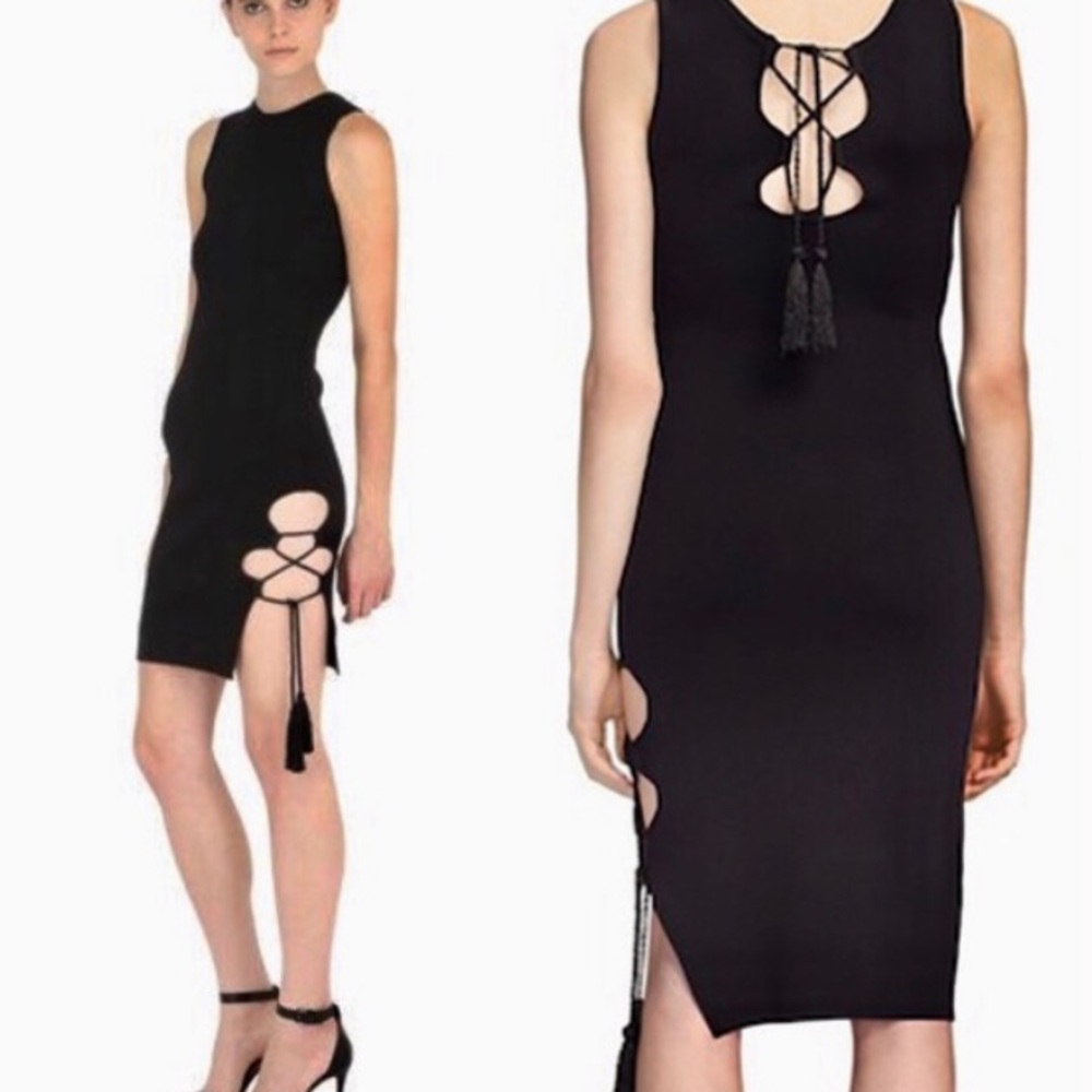 Jonathan Simkhai lace up tassel